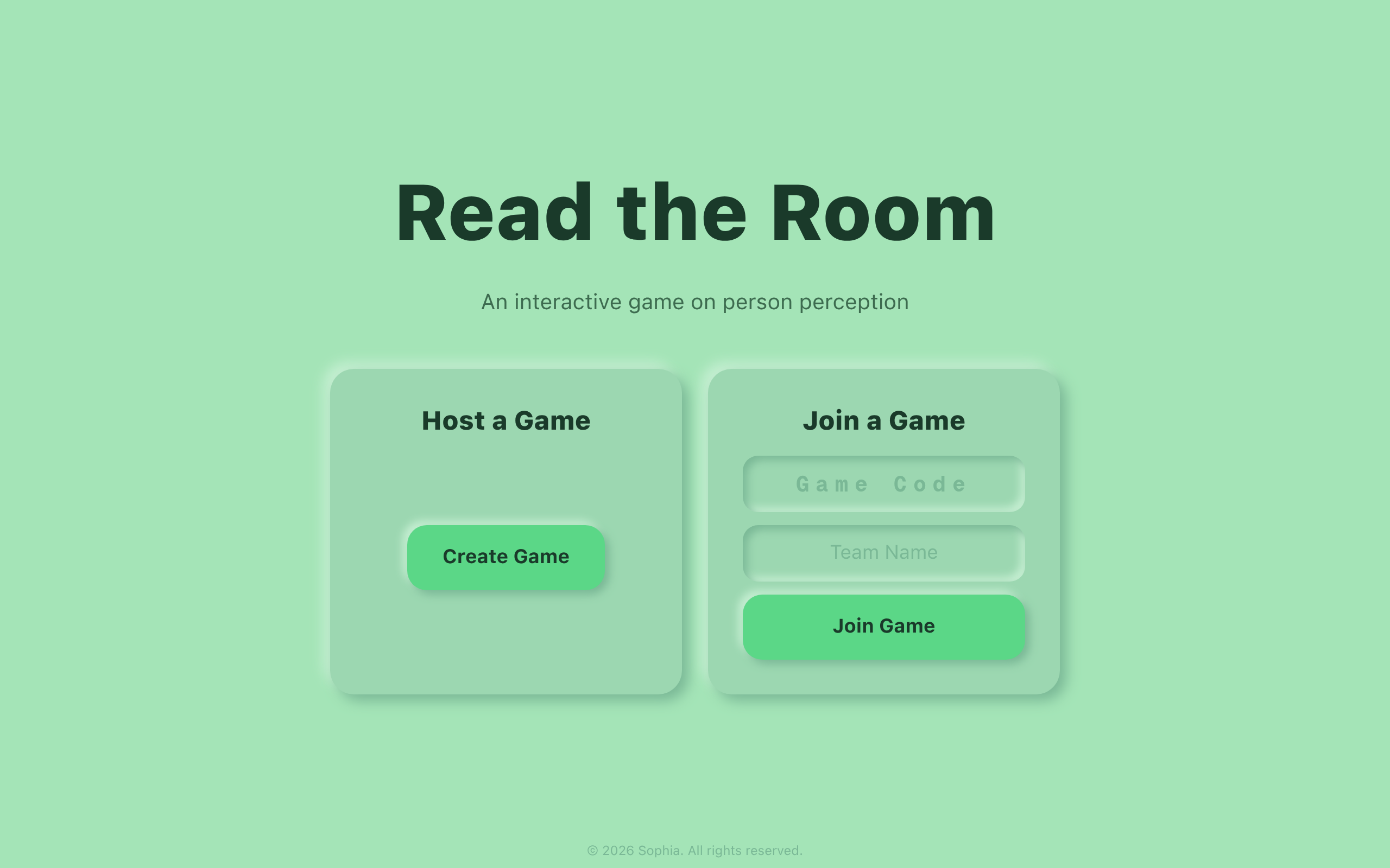 Screenshot of Person Perception Demo